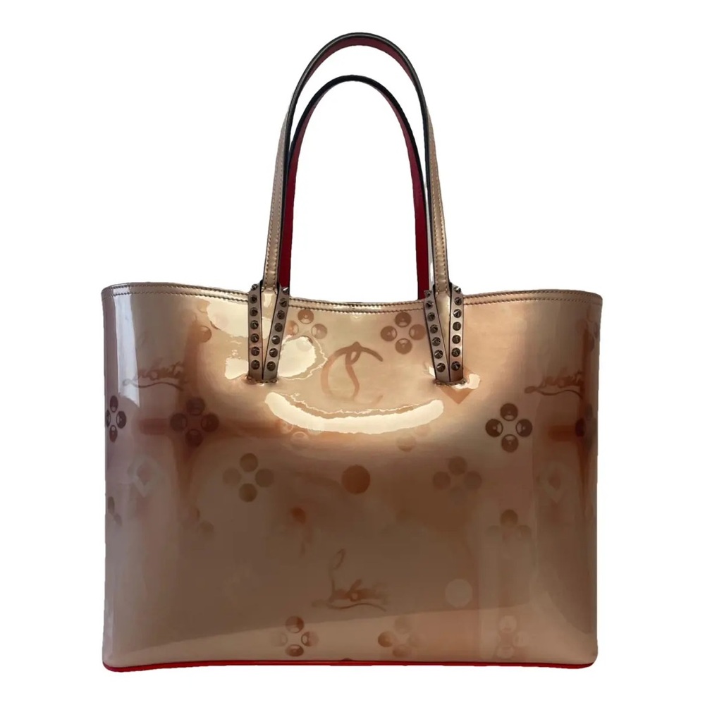 christian louboutin cabata paten leather tote